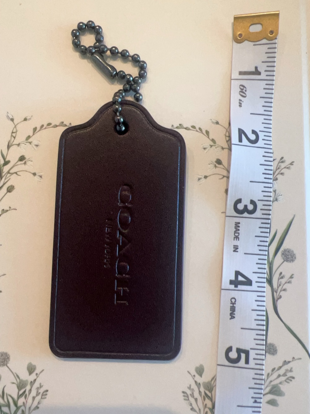 Coach Leather Bag Tag Charm - Glitter Reindeer Pink Boots Holida Christmas -Firm - Picture 5 of 6